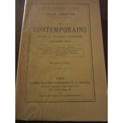 Jules lemaître les contemporains Société Française d'Imprimerie de...