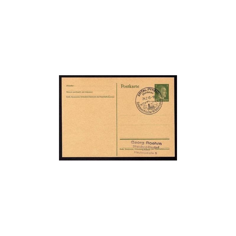 Ganzsache SPITAL Pyhrn Cachet Spécial 240243 WW2