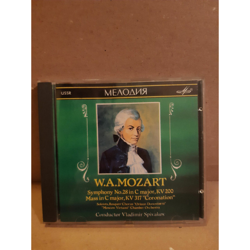 W. A. Mozart Symphony No 28 in C Major - Vladimir Spivakov CD Мелодия