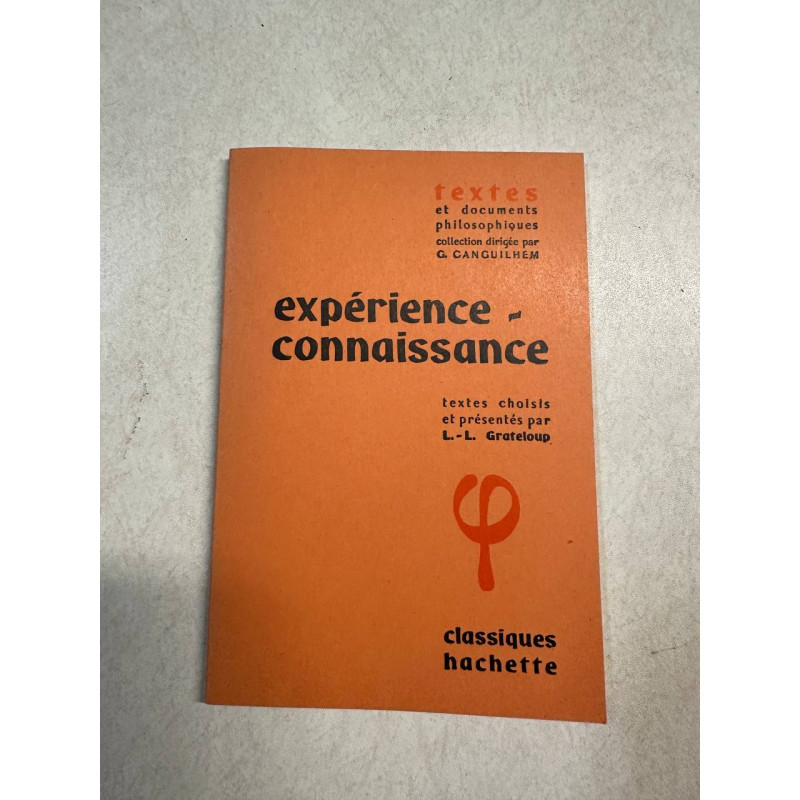 Experience connaissance