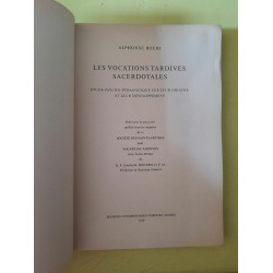 Les Vocations Tardives Sacerdotales