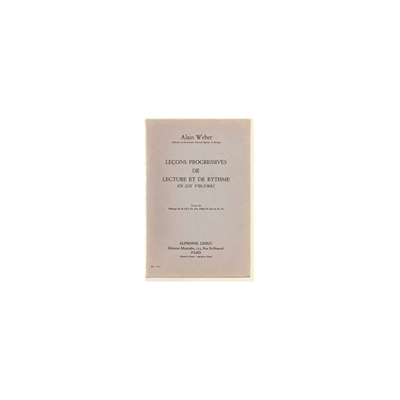 Leçons progressives de lecture et de rythmes - volume IV Leçons progressives de lecture et de rythmes - volume IV