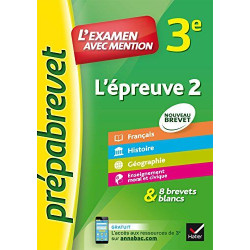 Français 3e - Prépabrevet L'examen avec mention: fiches méthodes...