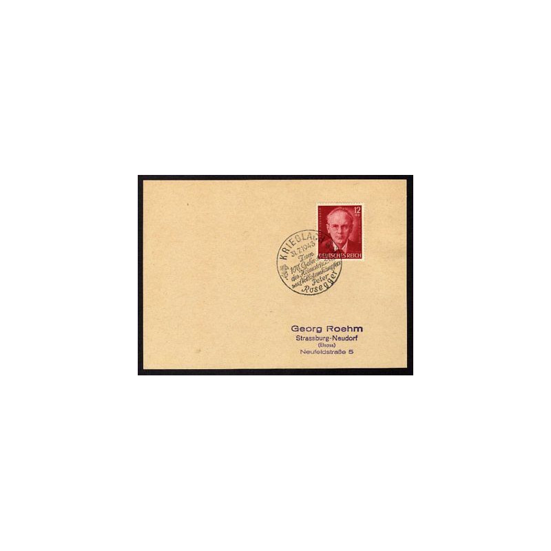 Allemagne n 774 Yv. cachet WW2 KRIEGLACH timbre allemand Mi n 856