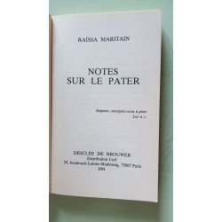 NOTES SUR LE PATER