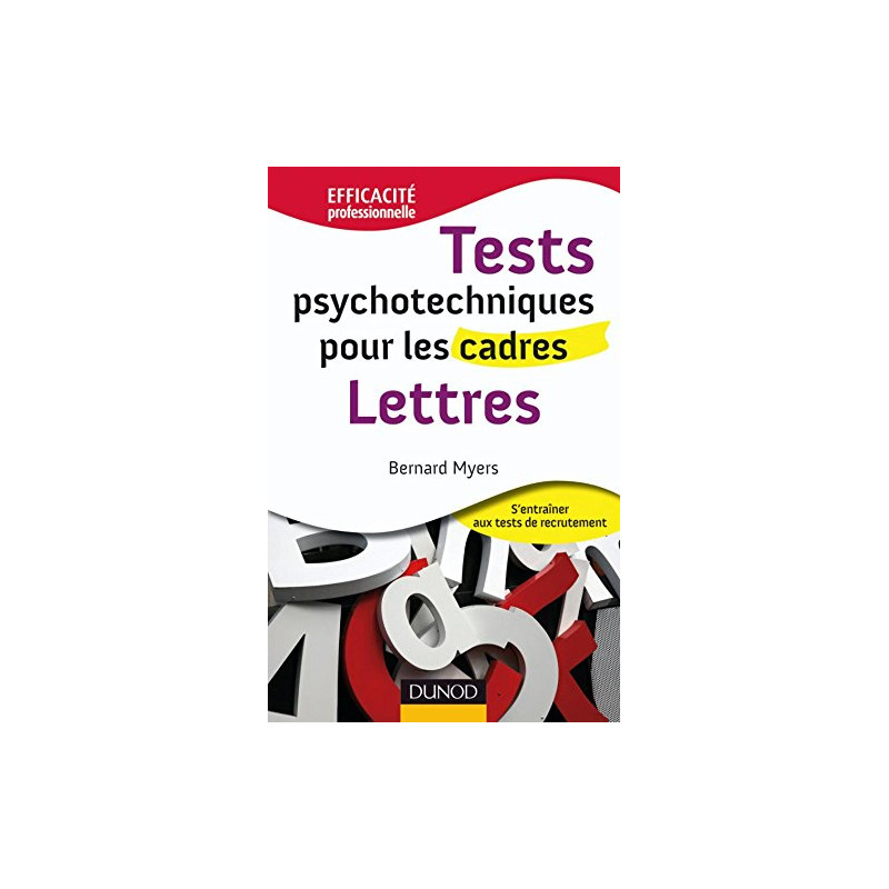 Tests psychotechniques pour les cadres - Lettres