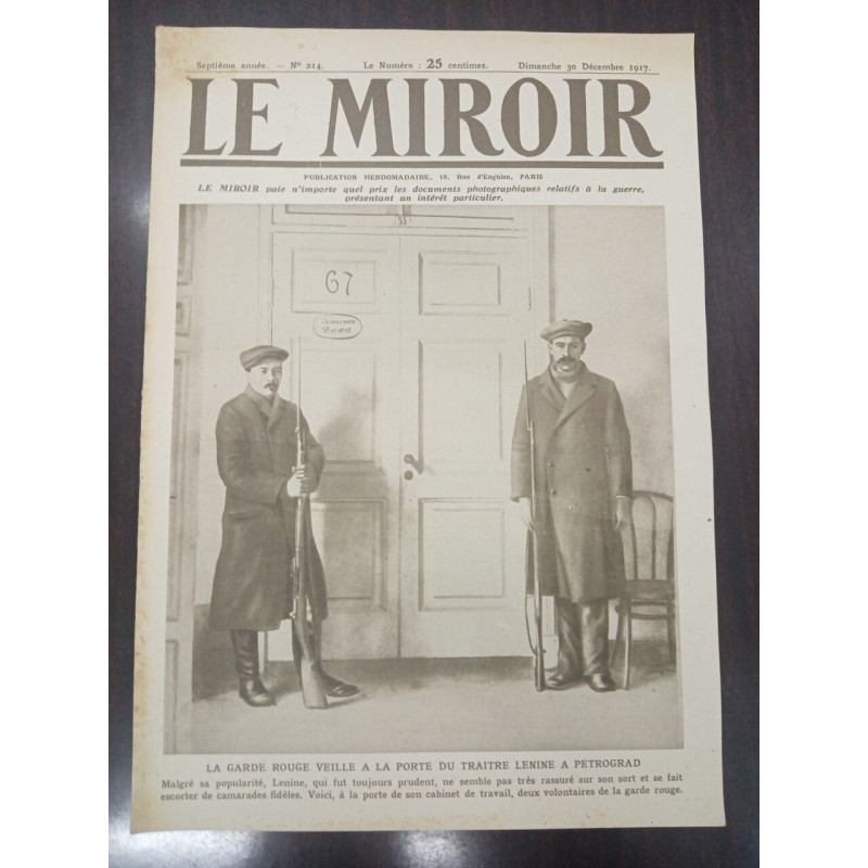 Journal Le Miroir N° 214 - 1917