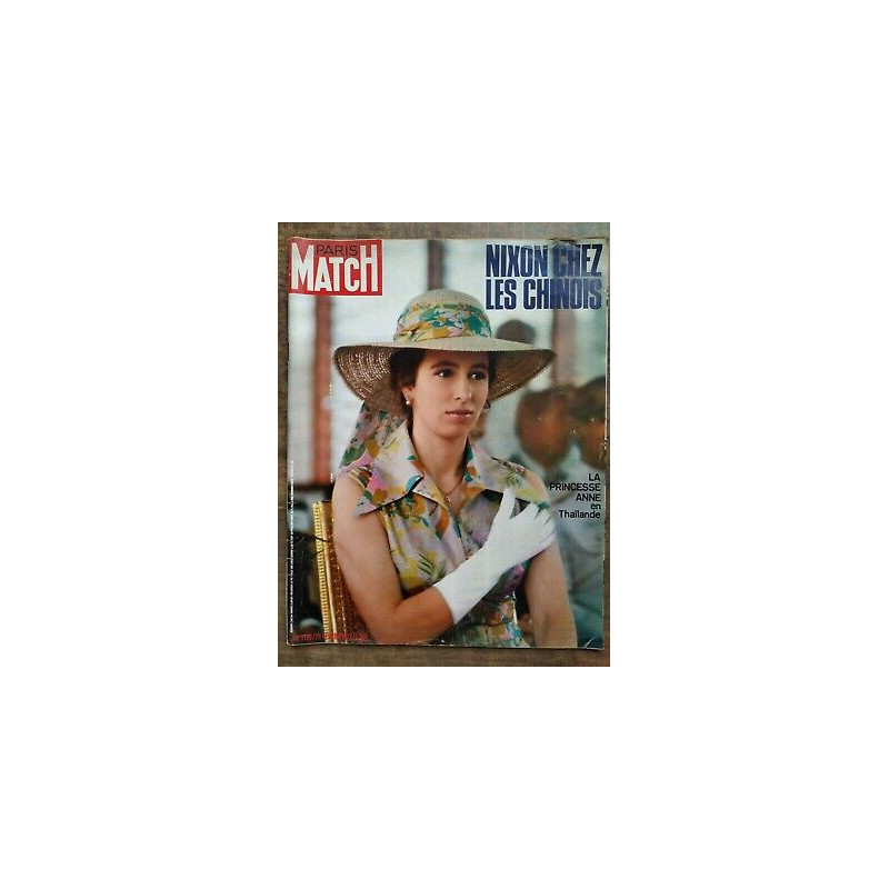 Paris Match Nº1190 26 Février 1972 La Princesse Anne en Thailande