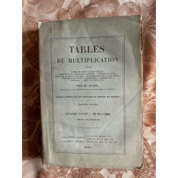 Tables de multiplicatio - deuxième volume - de 501 a 1000