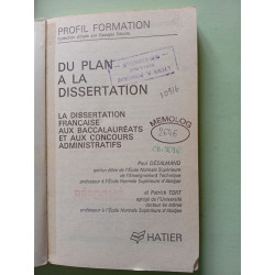 Du plan a la dissertation