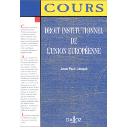 Droit institutionnel de l'Union Européenne