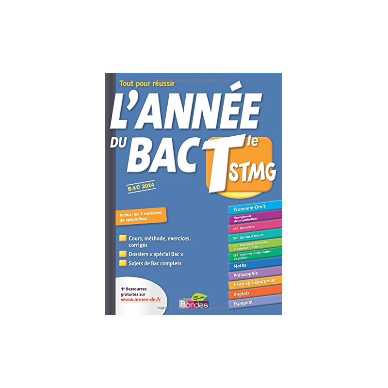 L'année du Bac STMG - Terminale STMG - Toutes les matières
