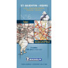 Pack 2 cartes hier/aujourd'hui Saint Quentin - Reims Michelin