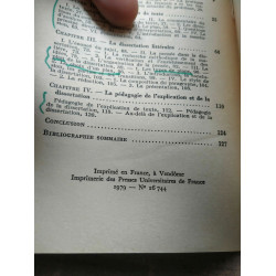 gicquel L'explication de textes et la dissertation Que sais je puf