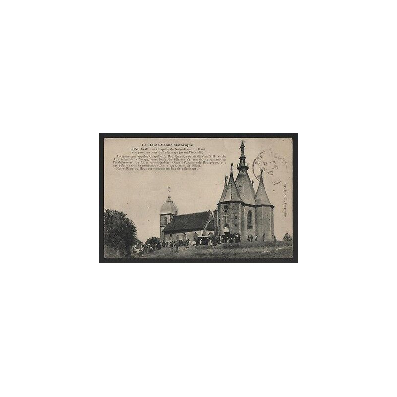 CPA 70 RONCHAMP Chapelle Notre-Dame du Haut Animée