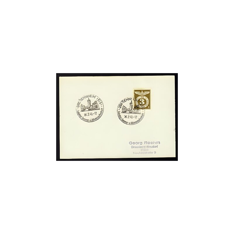 Allemagne n 762 Yv. cachet WW2 OBEREHNHEIM Mi. 830