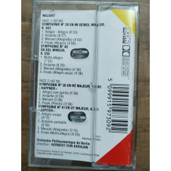 Mozart Symphonies No 35 Haffner Nos 39 40 41 - Karajan Cassette...