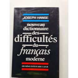 Nouveau dictionnaire des difficultés du français moderne - 1987