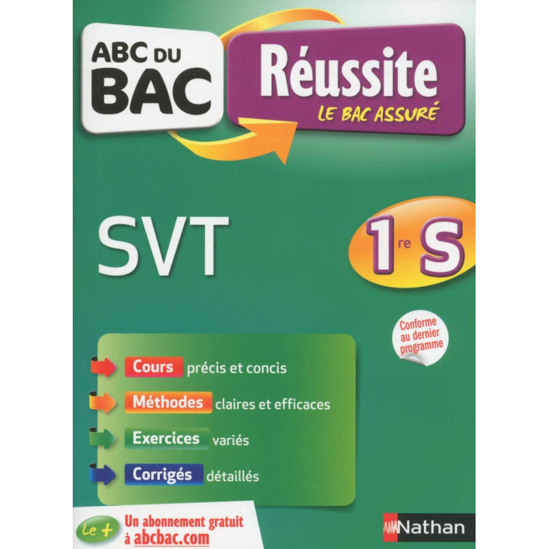 ABC du BAC Réussite Sciences et Vie de la Terre 1ère S