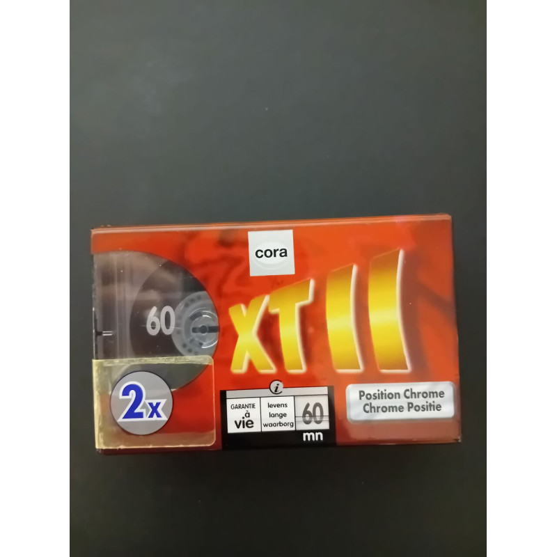 K7 Audio : Cora XTII 60 Position Chrome - 2x (NEUF SOUS BLISTER)