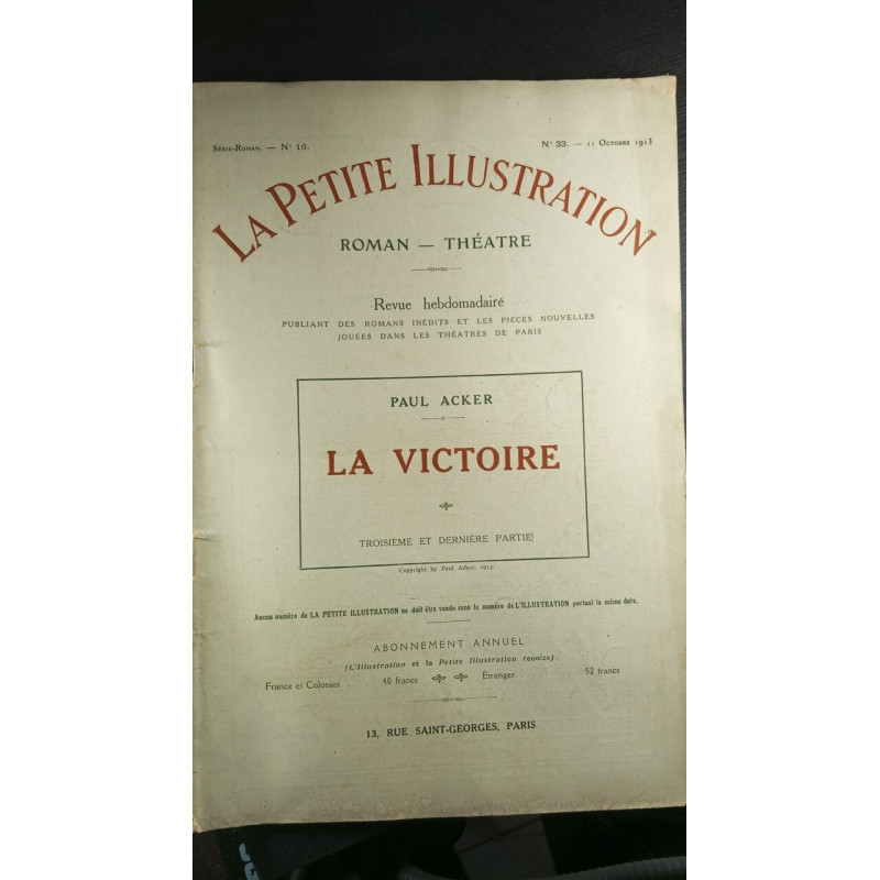 La petite illustration N°33
