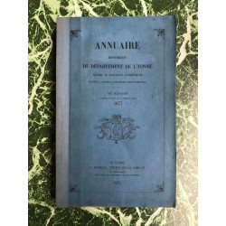 ANNUAIRE HISTORIQUE DU DEPARTEMENT DE l'yonne 29e ANNEE