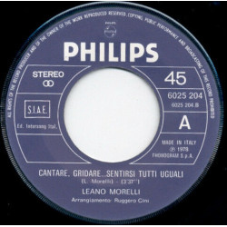 Cantare Gridare... Sentirsi Tutti Uguali