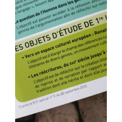 Français Littérature