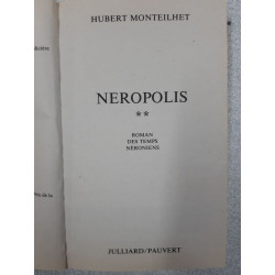 Neropolis "roman des temps neroniens" - tome 2