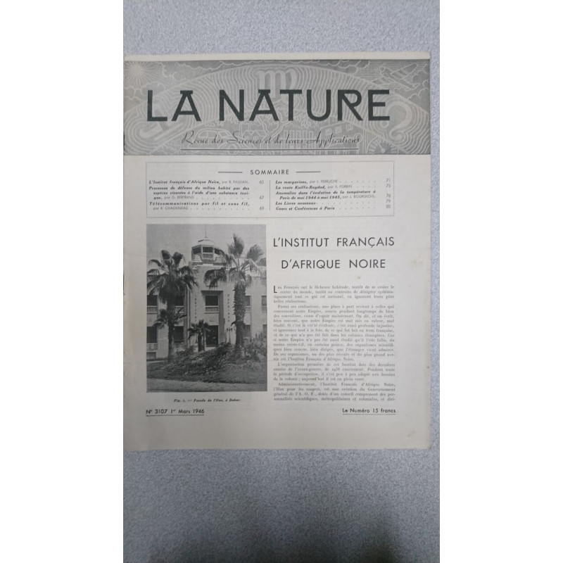 La nature n° 3107 / Mars 1946