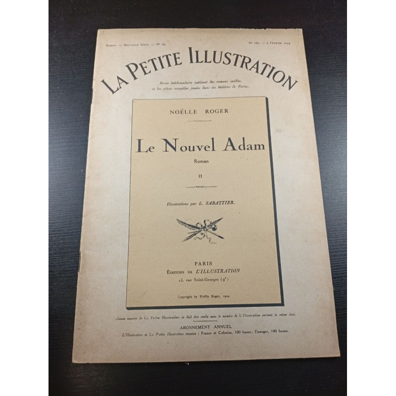 La Petite Illustration n°69 n°180Le Nouvel Adam 2