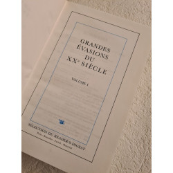 Grandes évasions du XX eme siècle Volume 1