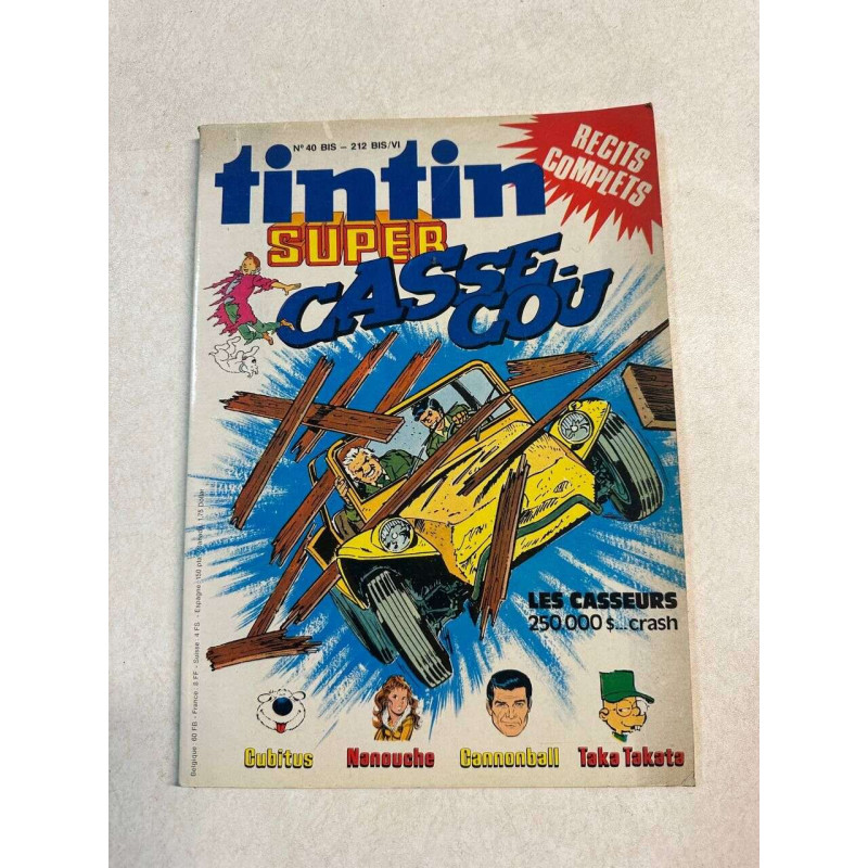 Tintin super casse-cou n°40 bis - 212 bis