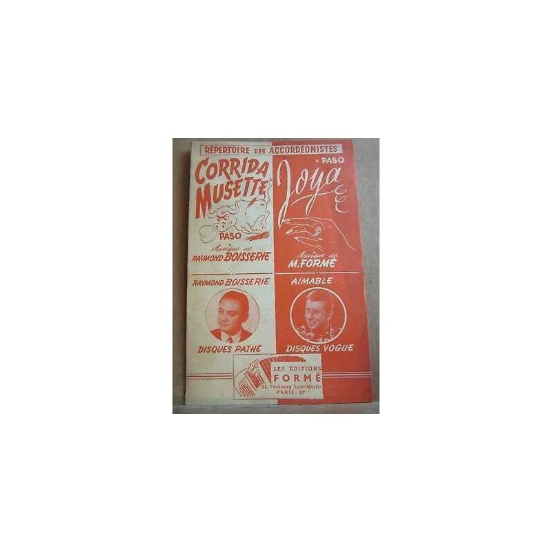Corrida musette aimable formé joya paso