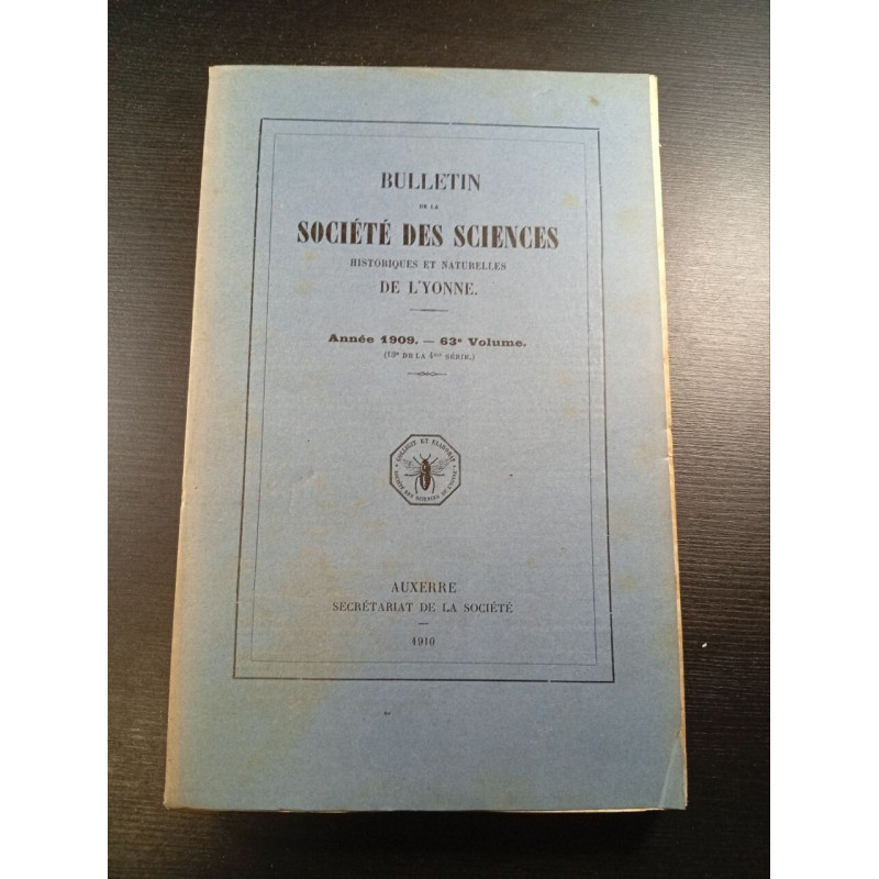 Bulletin de la Société des Sciences historiques et naturelles de...