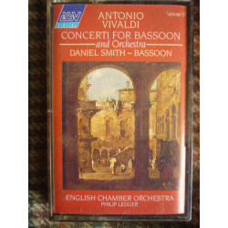 vivaldi Concerti for Bassoon-Daniel smith Cassette Audio ASV...