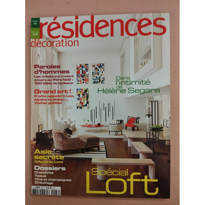 Revue Résidences Décoration N° 66