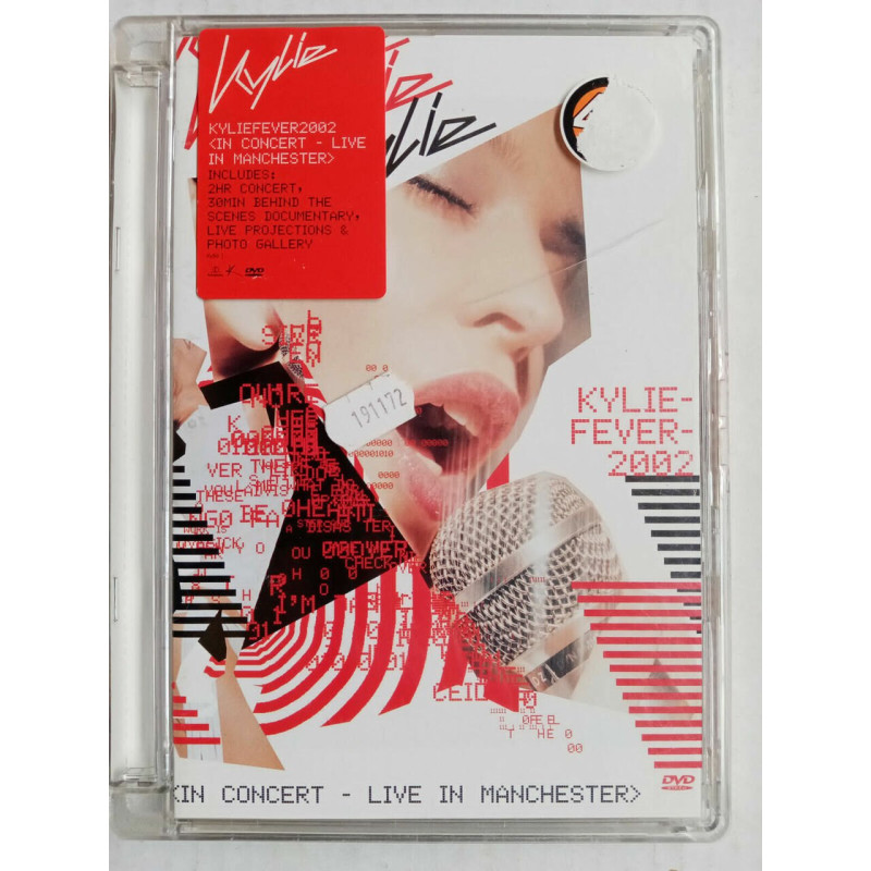 Kylie Fever kyliefever In concert Live In manchester DVD