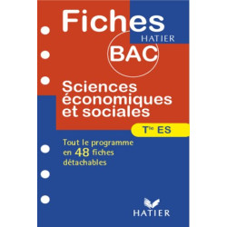 Fiches Bac sciences économiques et sociales terminale ES