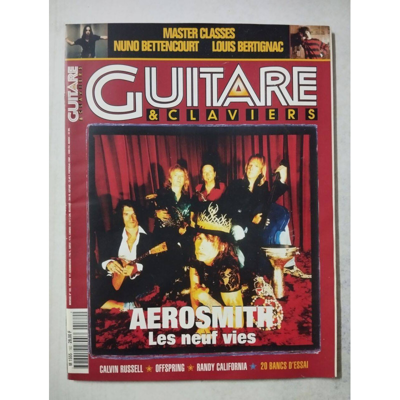 Guitare et claviers - aerosmith les neuf vies