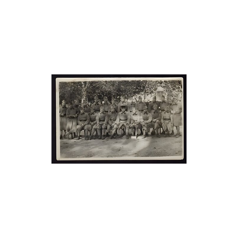 Carte Photo Groupe de soldats SOUVENIRS DU PELETON de la 12e...