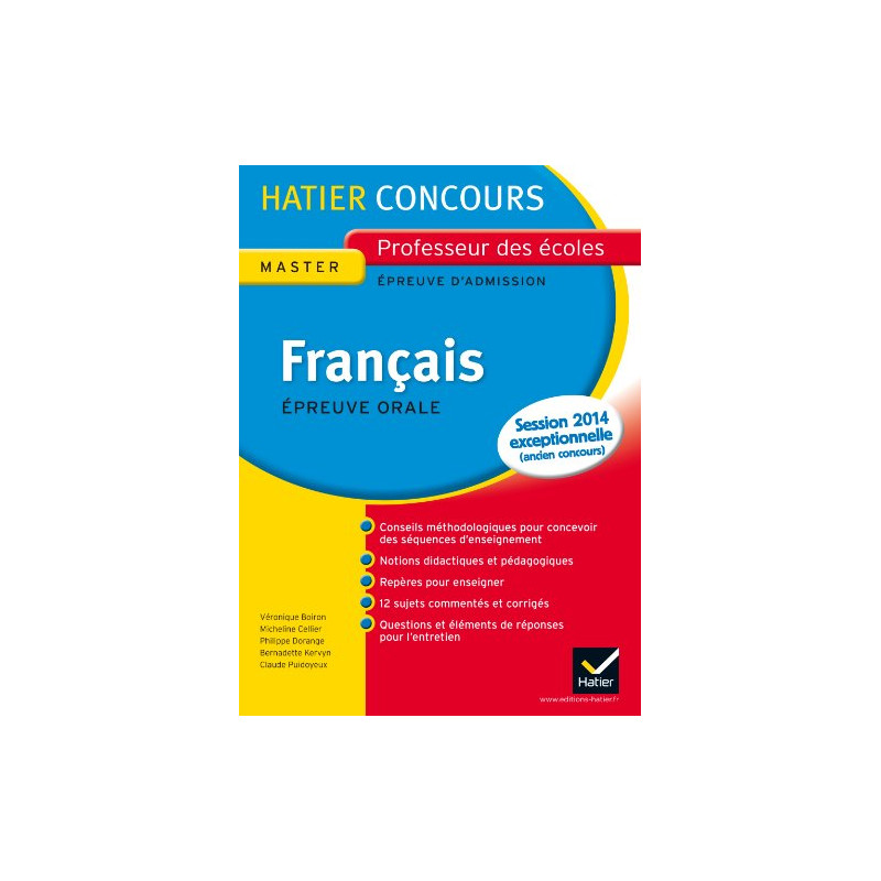 Epreuve Orale Admission Français- Concours 2013: Concours...