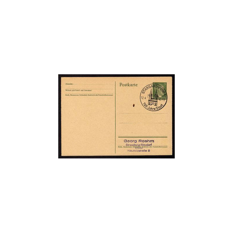 Ganzsache STARGARD Pom 1 Cachet Spécial 120443