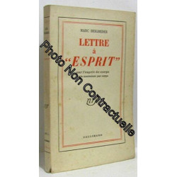 Lettre à l'esprit sur esprit de corps et la contrainte par corps