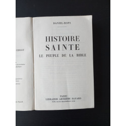 Histoire sainte la peuole de la bible