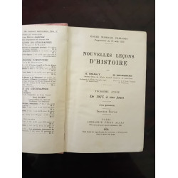 Nouvelles Leçons d'Histoire - Troisième Année : De 1815 à Nos Jours
