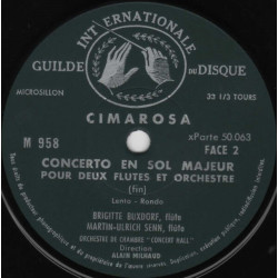 Concerto En Sol Majeur Pour Deux Flûtes Et Orchestre