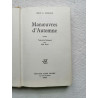 Manoeuvres d'automne