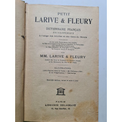Petit larive et fleury dictionnaire encyclopedique illustre