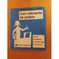 Mon memento de poésie